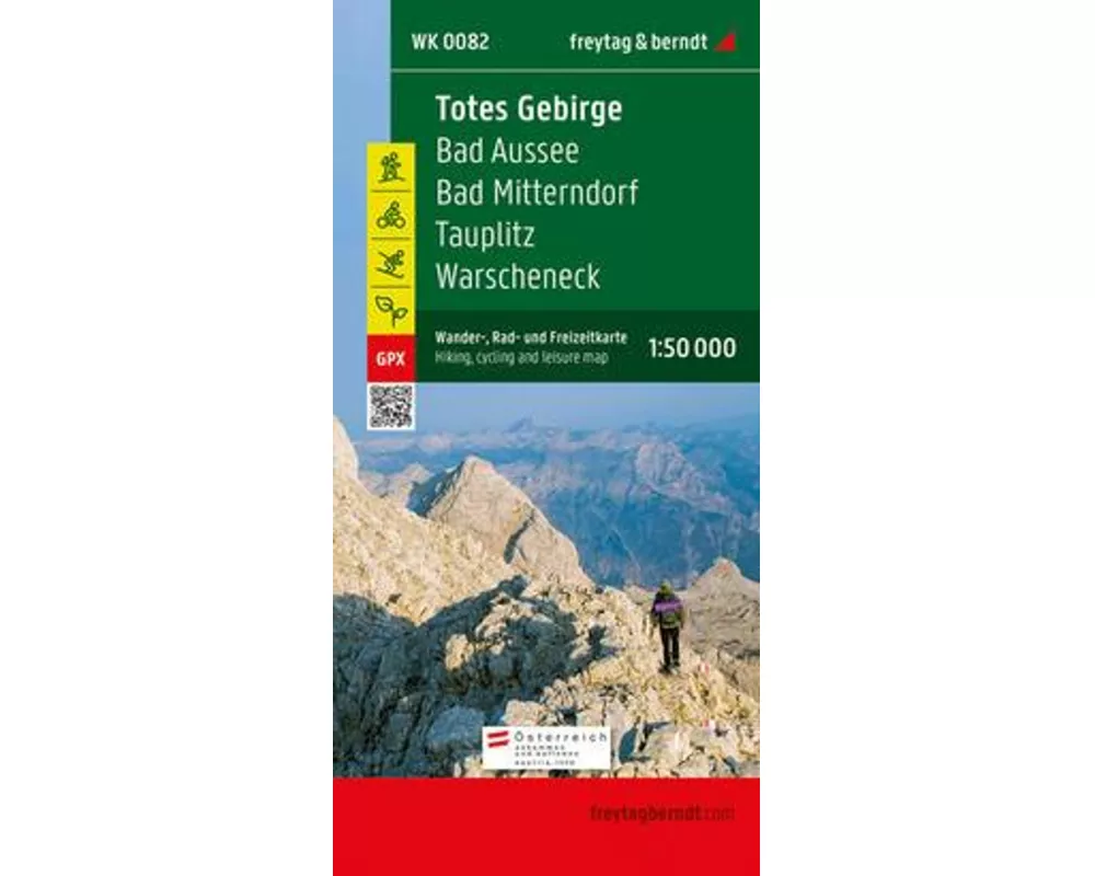 freytag & berndt Wanderkarte WK 0082 Totes Gebirge, Bad Aussee - Bad Mitterndorf - Tauplitz - Warscheneck 1:50.000