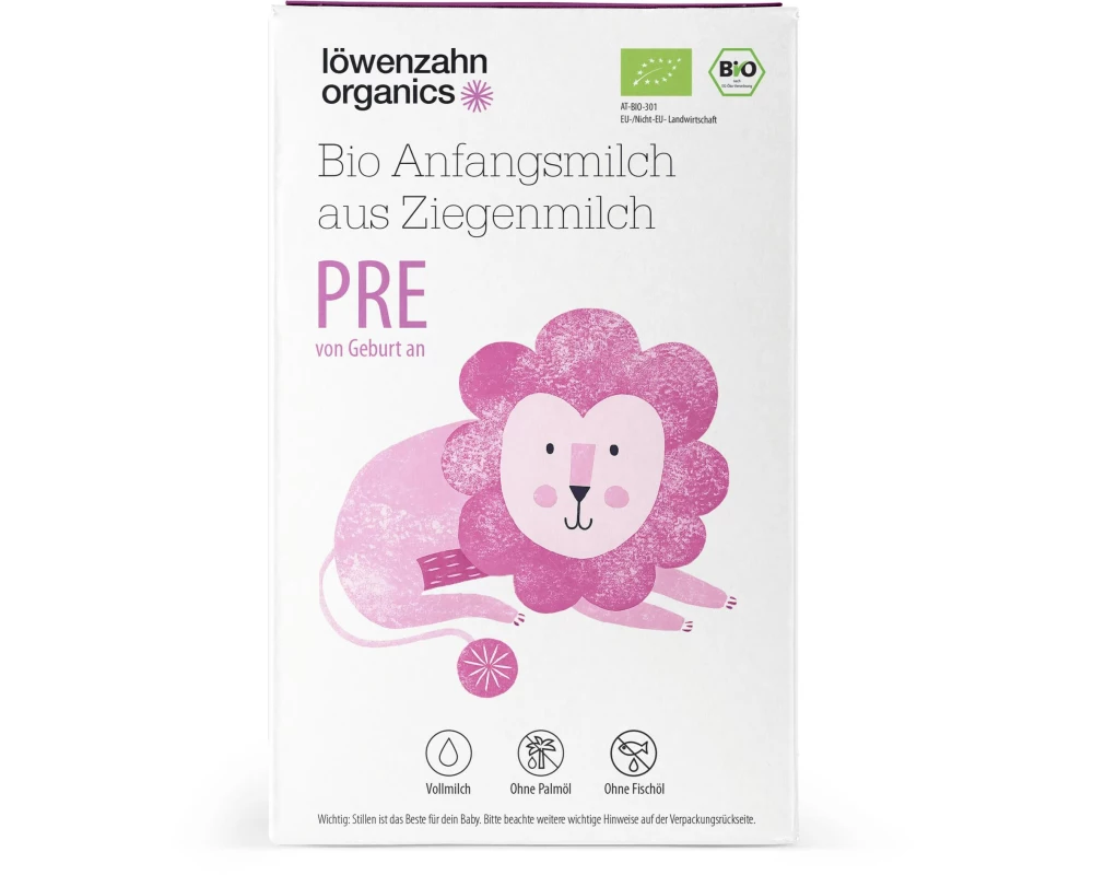 löwenzahn organics Bio Anfangsmilch aus Ziegenmilch / 0+ Mt. / 500 g