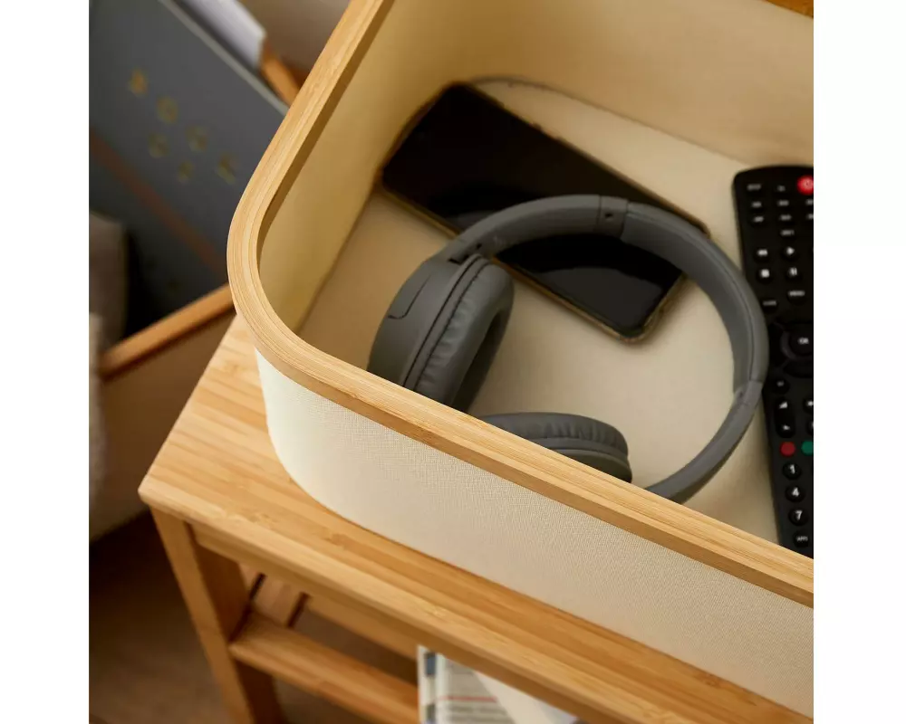 Lumaland Aufbewahrungsbox mit Deckel 3 Stück, Beige