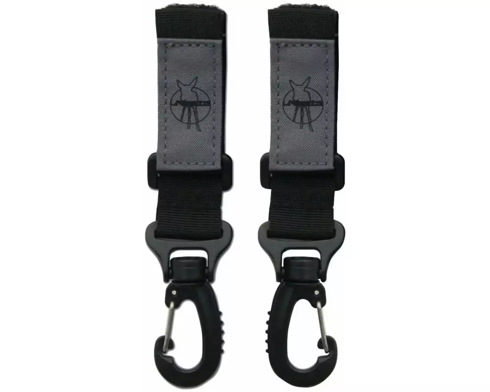 Lässig Befestigungshaken 2 Stück Schwarz