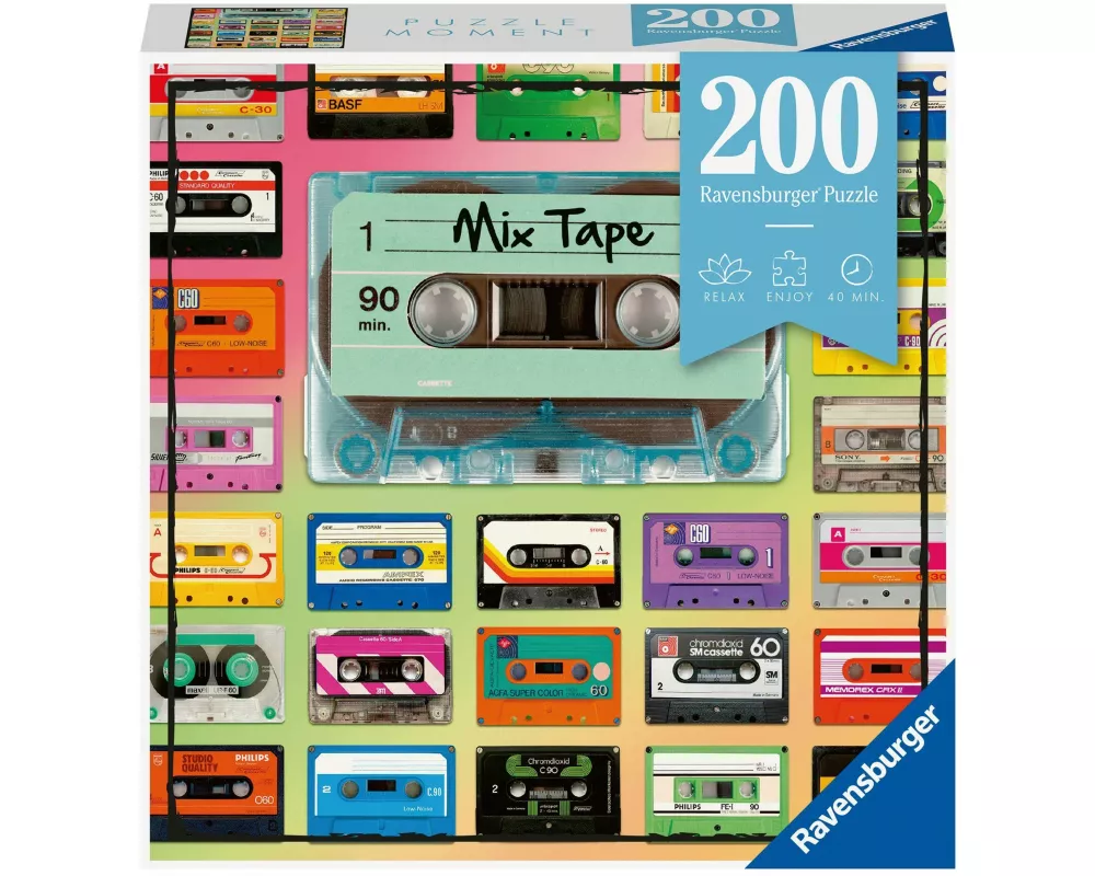 Erwachsenenpuzzle 200 Teile - Mix Tape
