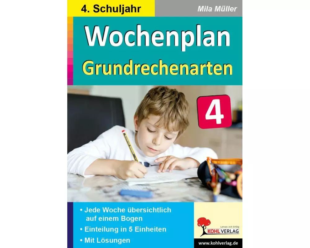 Wochenplan Grundrechenarten / Klasse 4