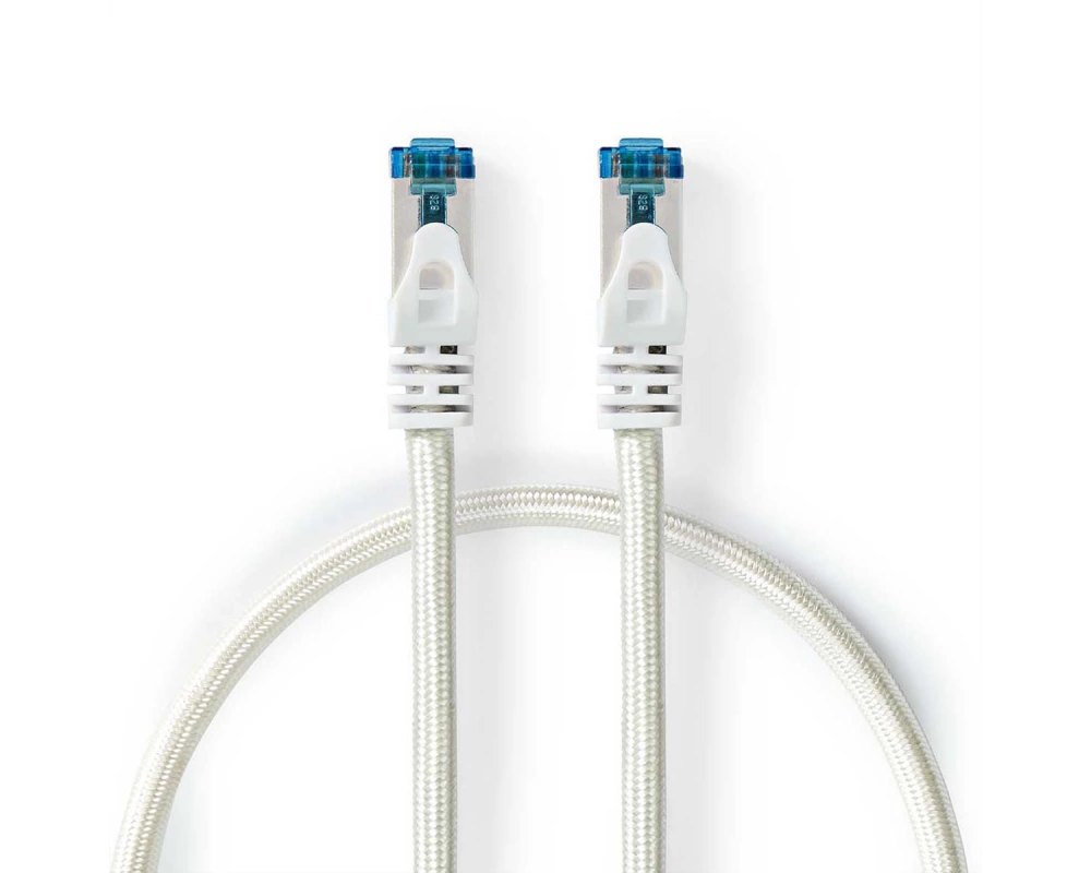 Nedis Patchkabel Cat.6A S/FTP, weiss, 10m