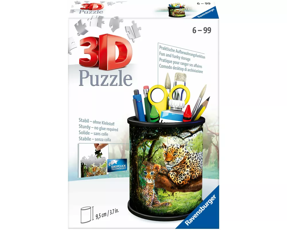 3D Puzzle Stiftehalter Raubkatzen