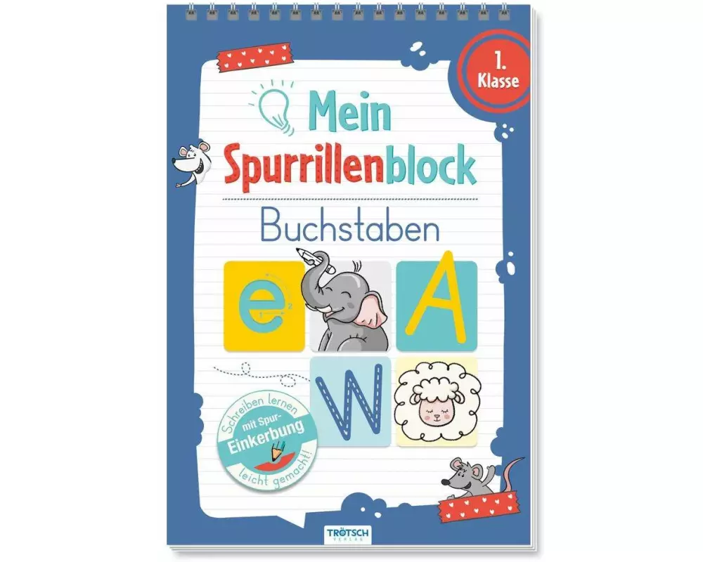 Trötsch Mein Spurrillenblock Buchstaben Übungsbuch