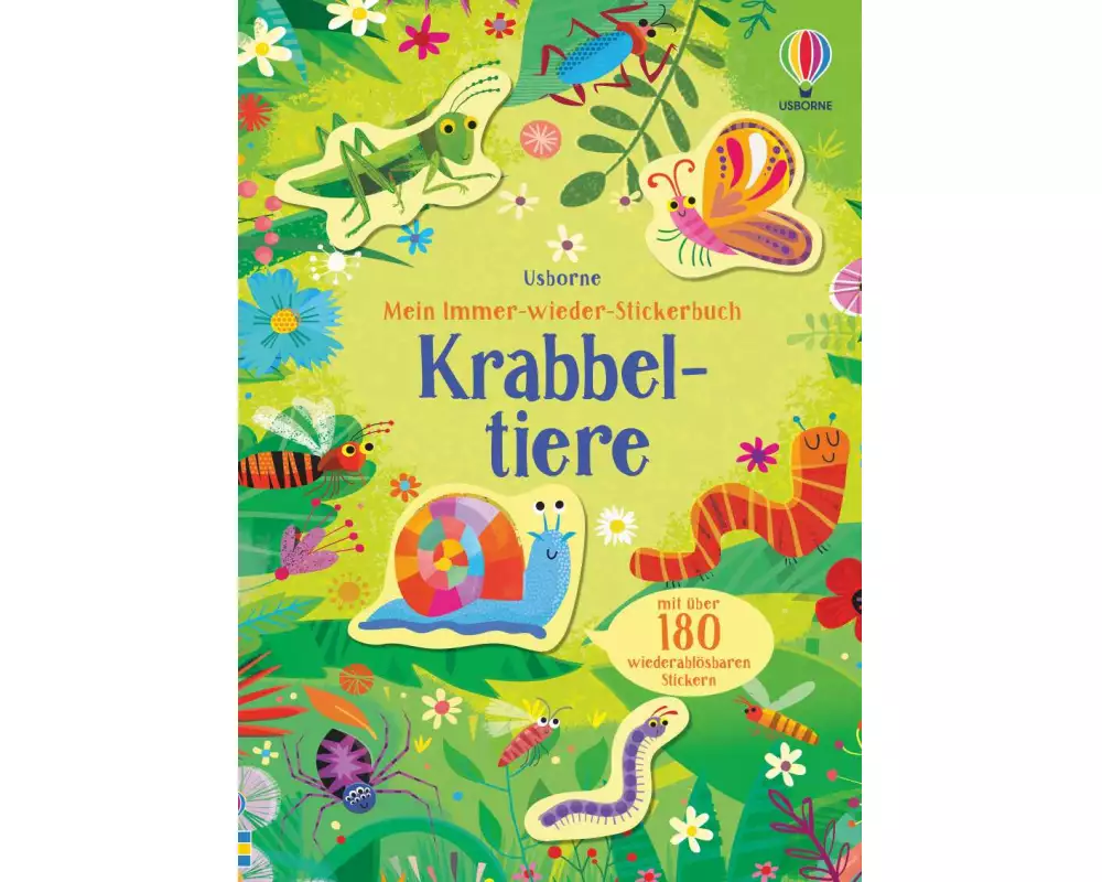 Mein Immer-wieder-Stickerbuch: Krabbeltiere