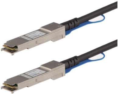 StarTech.com 1m 40G QSFP+ to QSFP+ Direct Attach Cable for HPE JG326A 40GbE QSFP+ Copper DAC 40 Gbps Low Power Active Twinax