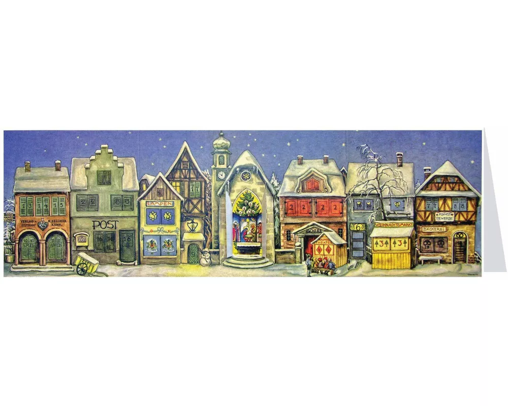 Midi-Adventskal. "Die kleine Stadt"