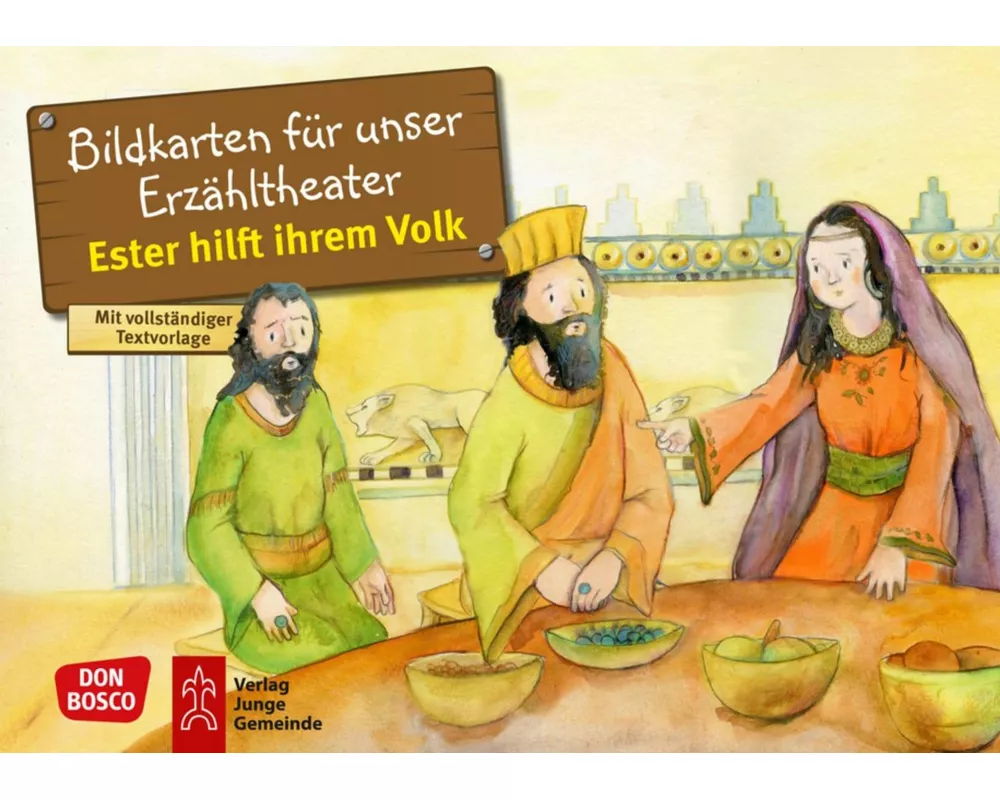 Ester hilft ihrem Volk. Kamishibai Bildkartenset