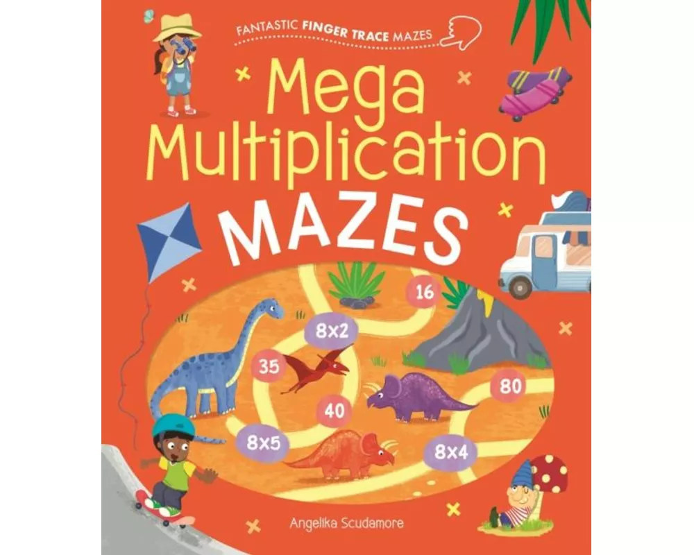 Fantastic Finger Trace Mazes: Mega Multiplication Mazes