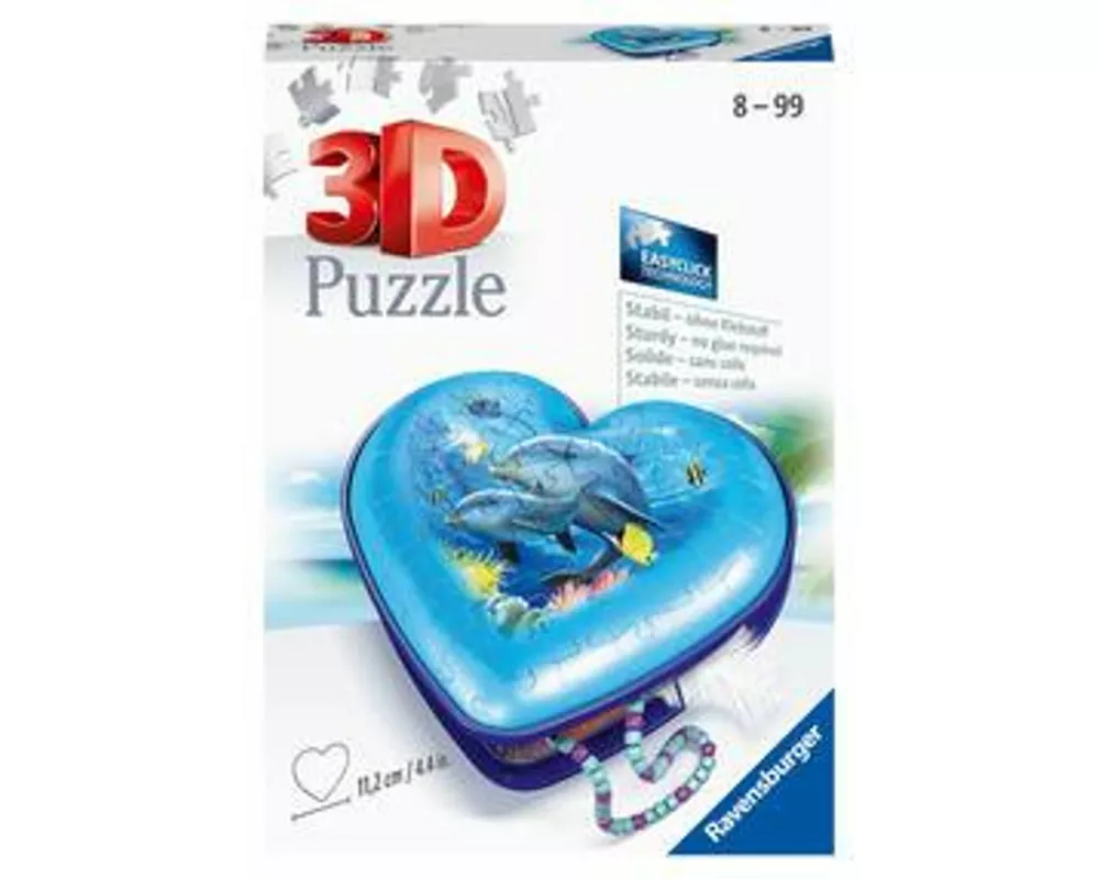 3D Puzzle Herzschatulle Unterwasserwelt