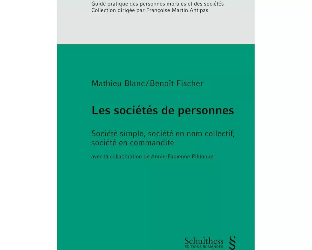 Les sociétés de personnes