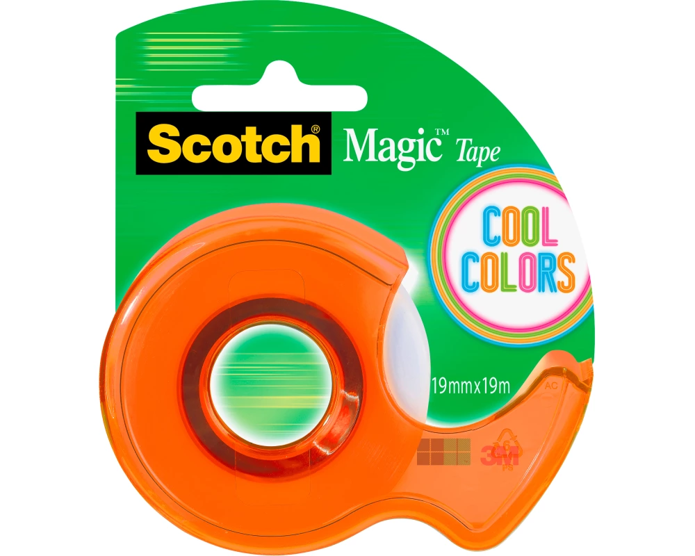 SCOTCH Dispenser Cool Color 19mmx19m 122-COL-EU 4 Farben ass.