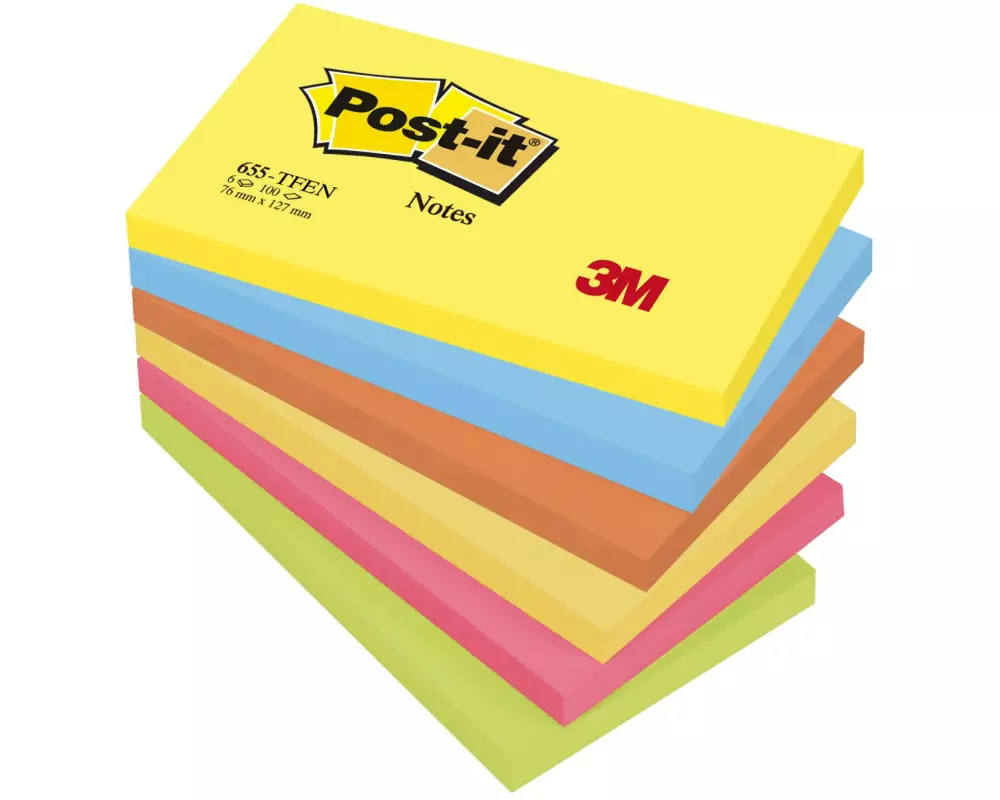 Post-it Notizzettel Post-it 12,7 x 7,6 cm Farbig