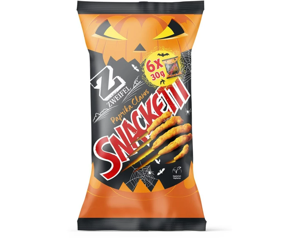 Zweifel Chips Snacketti Paprika Claws Halloween 6 x 30 g