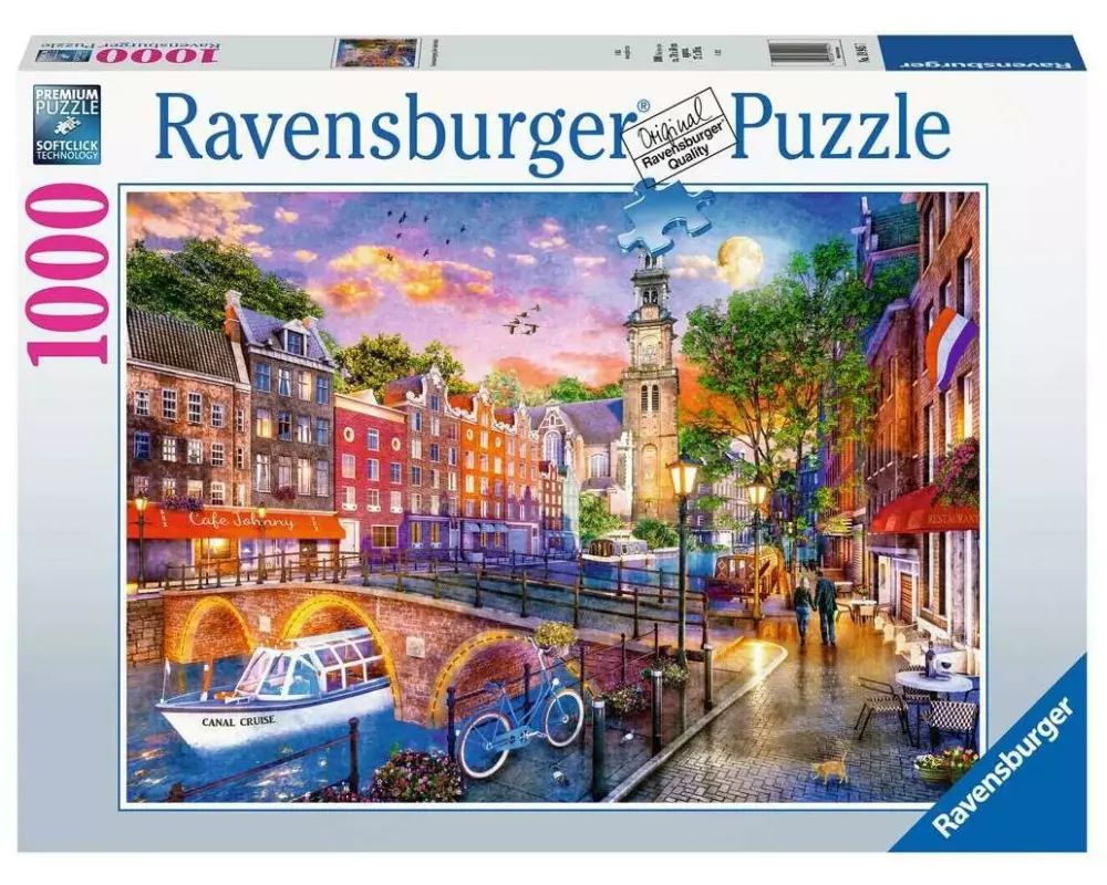 Ravensburger Puzzle Sonnenuntergang über Amsterdam
