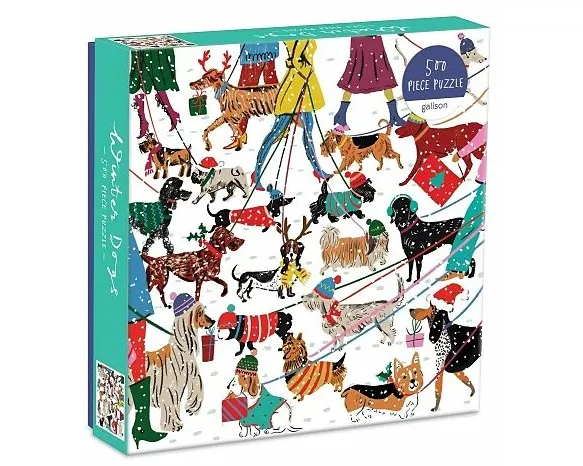 Winter Dogs 500 Piece Puzzle