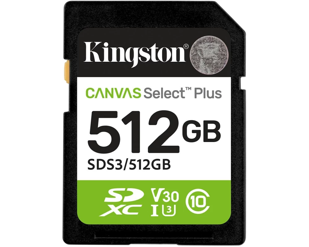 Kingston SDXC-Karte Canvas Select Plus Gen3 512 GB