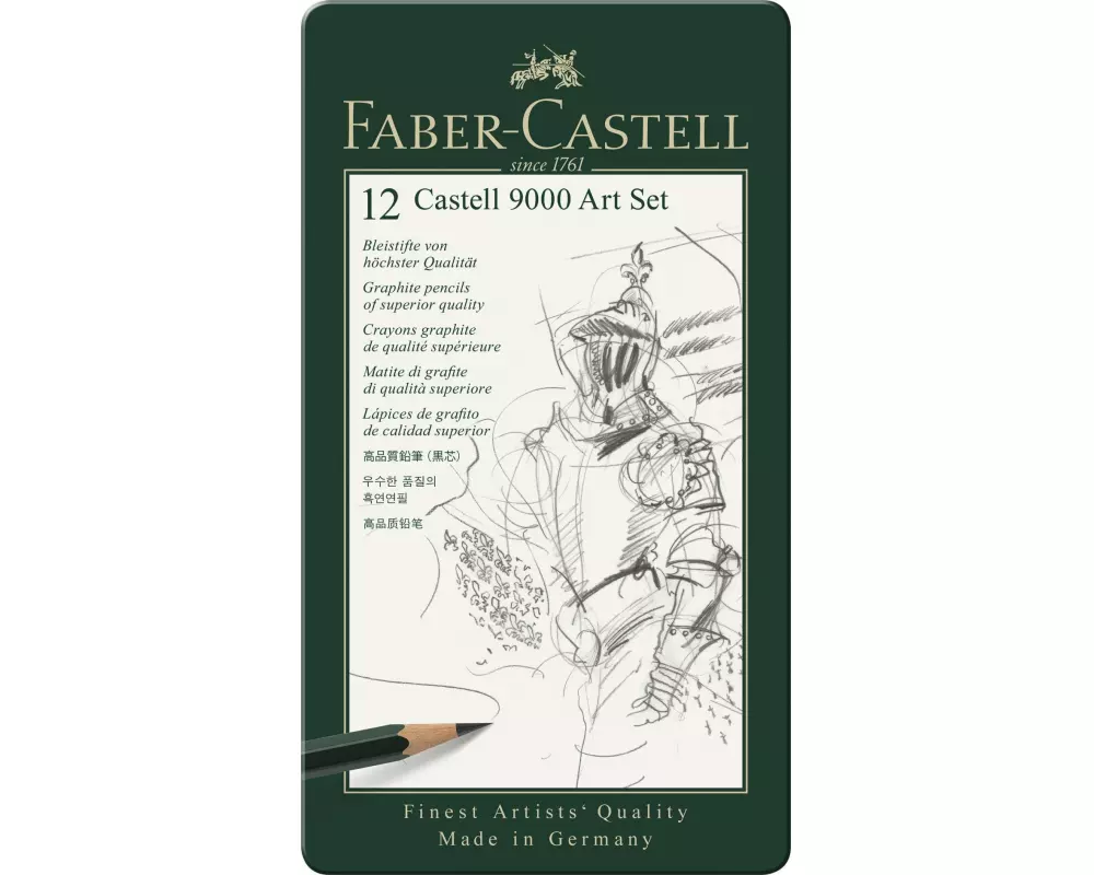 Faber-Castell Bleistift Castell 9000 8B-2H 12 Stück