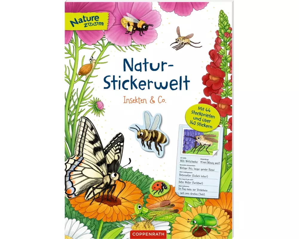 Natur-Stickerwelt - Insekten & Co