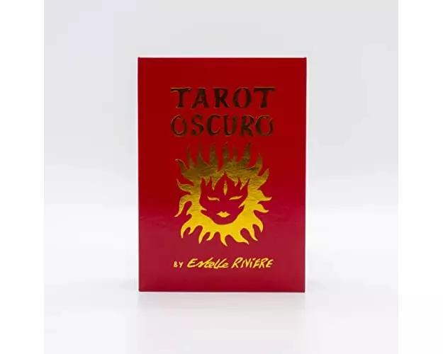 Tarot Oscuro.Tarot Cards with book