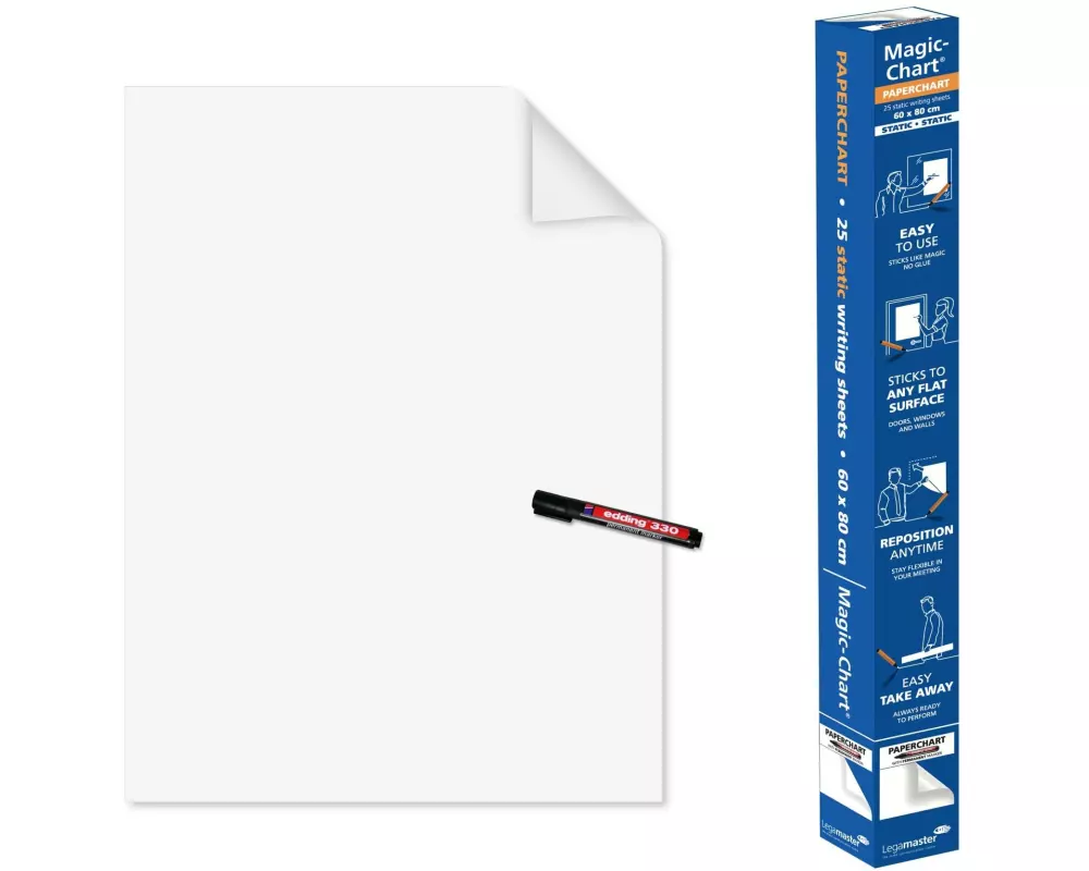 Legamaster Magic-Chart Paperchart Folie selbsthaftend 60 x 80 cm