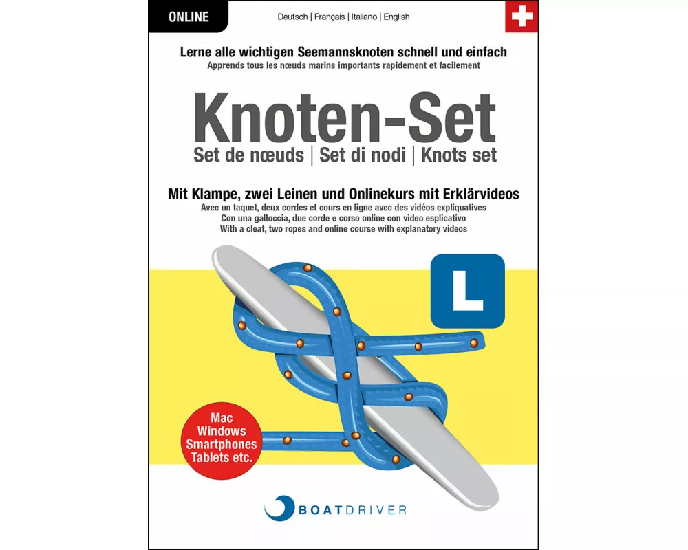 BoatDriver - Knoten-Set | BoatDriver - Set de nœuds | BoatDriver - Set di nodi | BoatDriver - Knots set