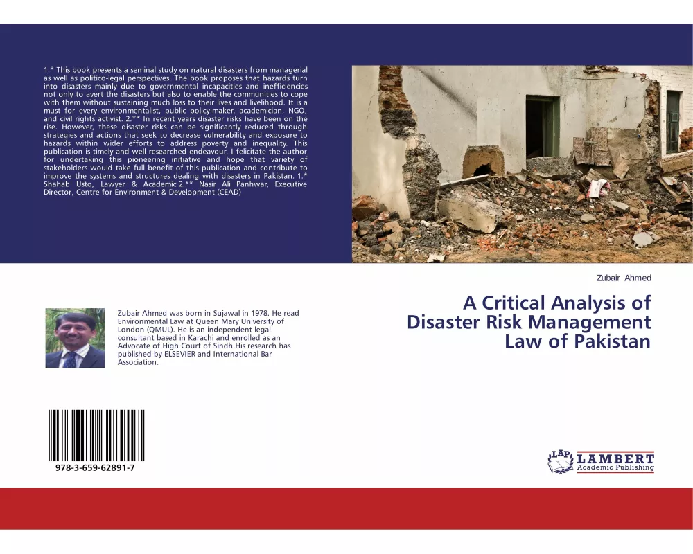 A Critical Analysis of Disaster Risk Management Law of Pakistan