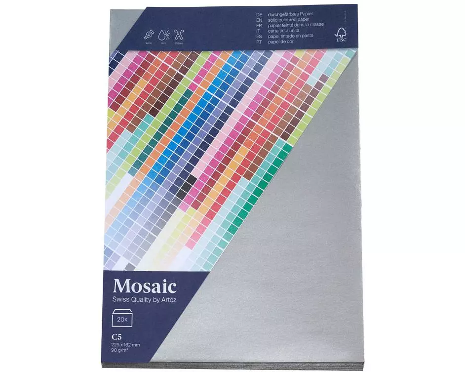 Artoz Couvert Mosaic C5, 20 Stück, Silber