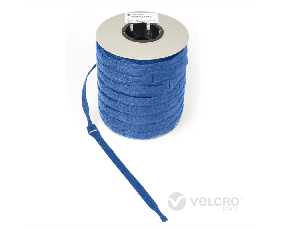 VELCRO One Wrap Strap 20mm x 150mm, 750 Stück, blau