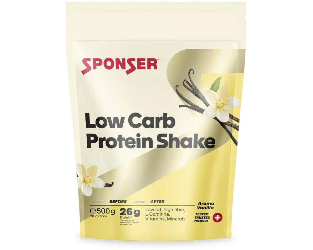 Sponser Pulver Protein Shake Low Carb Vanille 500 g