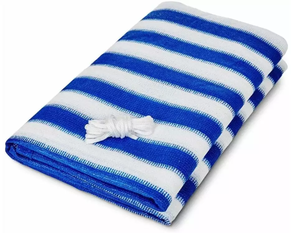 Lumaland Balkonsichtschutz 90 x 500 cm Blau/Weiss