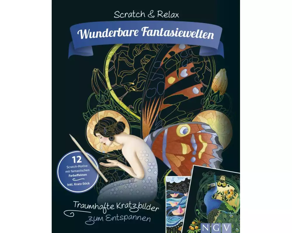 Wunderbare Fantasiewelten - Traumhafte Kratzbilder zum Entspannen