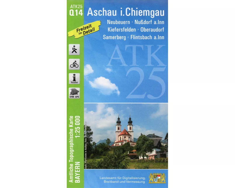 ATK25-Q14 Aschau i.Chiemgau (Amtliche Topographische Karte 1:25000)