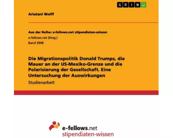 Die Migrationspolitik Donald Trumps, die Mauer an der US-Mexiko-Grenze und die Polarisierung der Gesellschaft. Eine Untersuchung der Auswirkungen