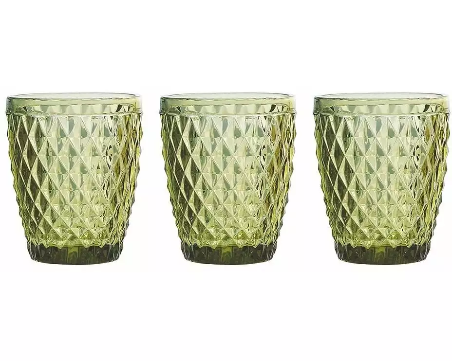 Tognana Tognana Trinkgläser Diamond 260 ml, 3 Stück, Grün