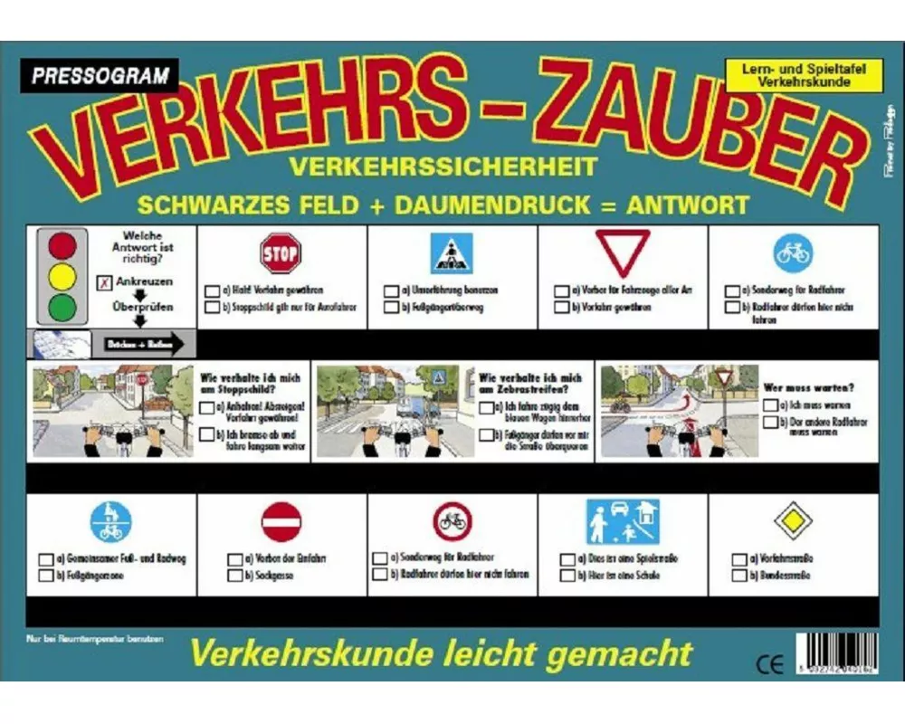 PRESSOGRAM Zaubertafel - Verkehrssicherheit