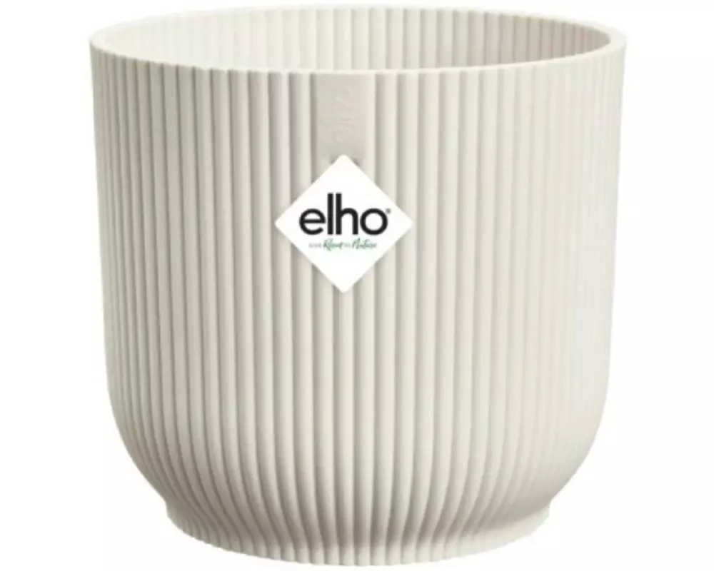 Elho Blumentopf Vibes Fold mini 0.2 l, Leinenweiss