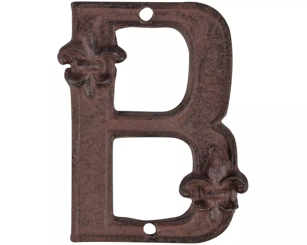 Esschert Design Hausnummer B aus Gusseisen