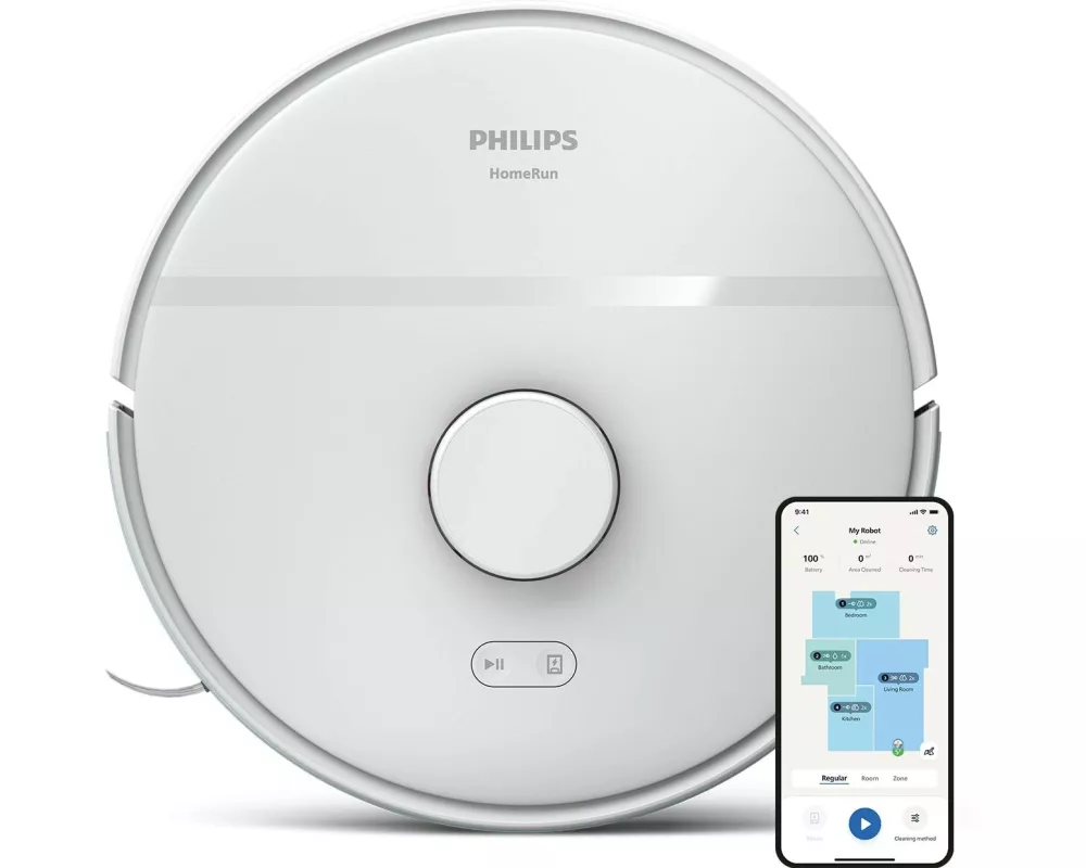 Philips Saug- und Wischroboter HomeRun Weiss