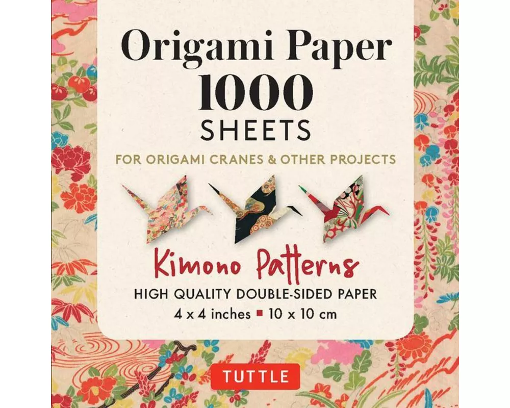Origami Paper 1,000 sheets Kimono Patterns 4" (10 cm)
