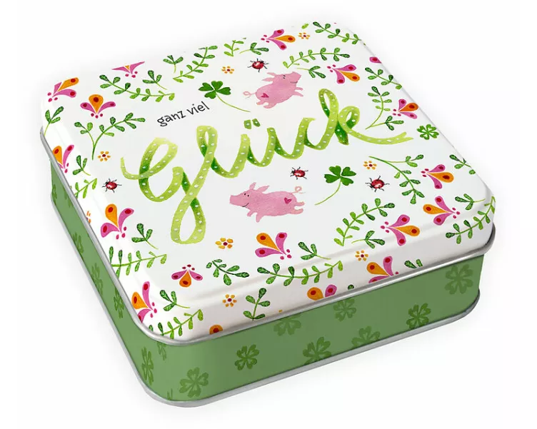 Geschenkdose. Glück