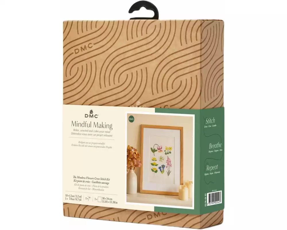 DMC Stickset Mindful Making Wiesenstrauss, 17.8 x 20 cm