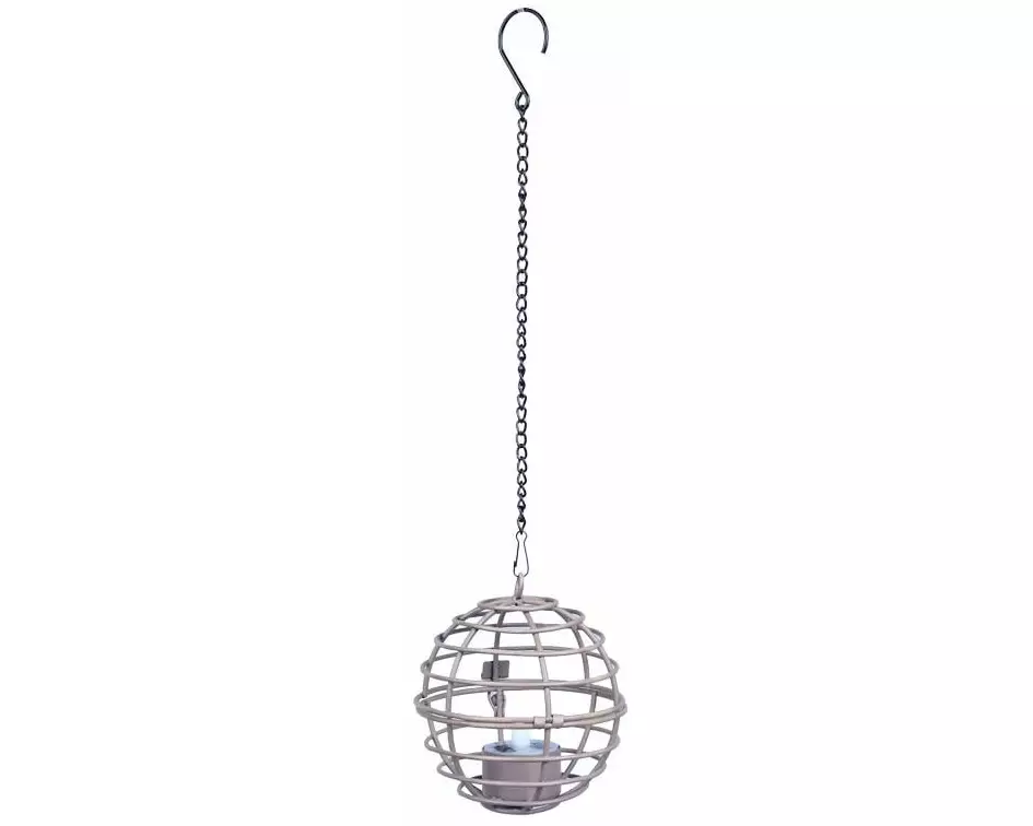 Dameco LED Solar Hängeleuchte mit Teelicht, Ø 10 cm, Braun