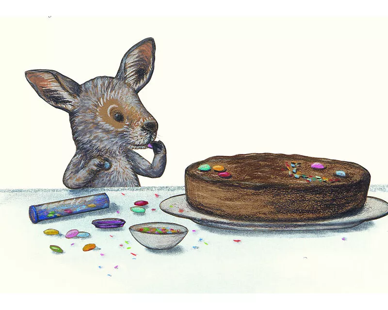 Geburtstagskuchen Postkarte VE 1 = 10