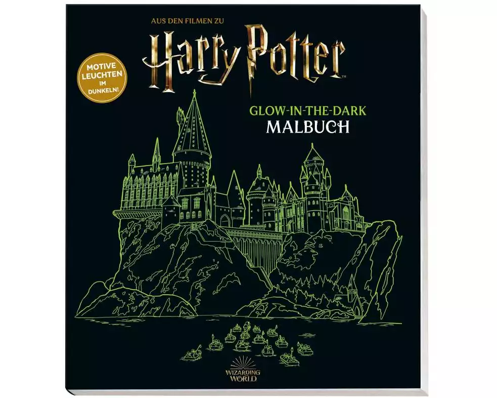 Aus den Filmen zu Harry Potter: Glow-in-the-Dark Malbuch