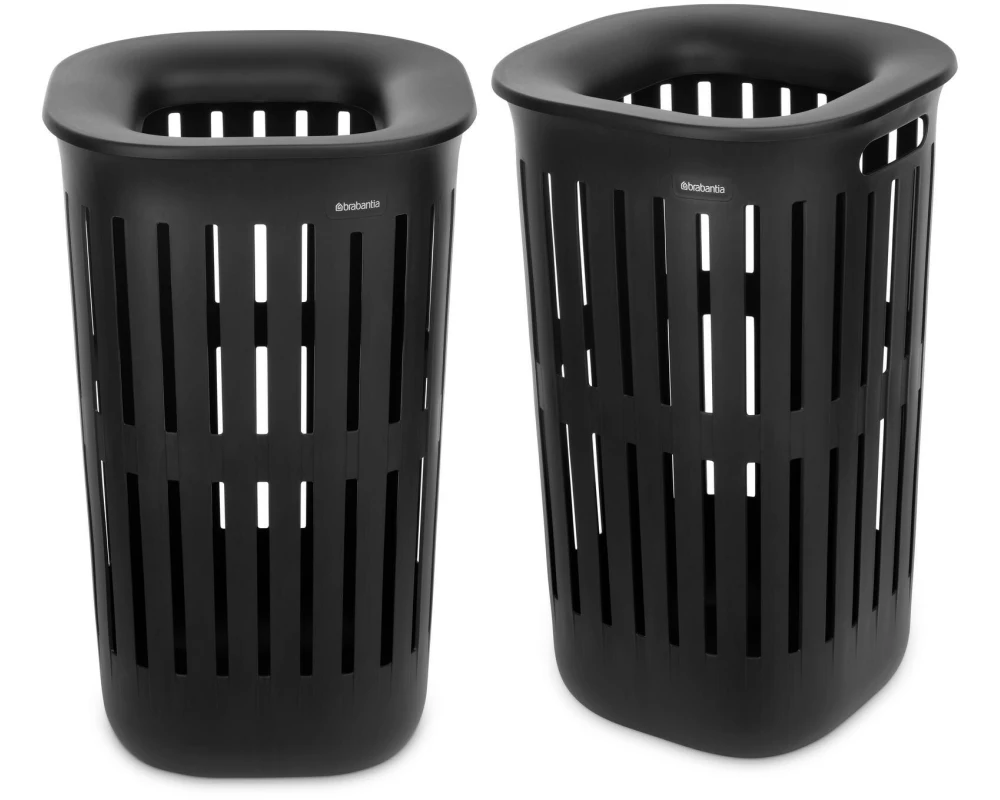 Brabantia Wäschekorb Collect-It 2 x 55 l, Schwarz