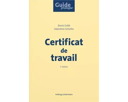 Certificat de travail