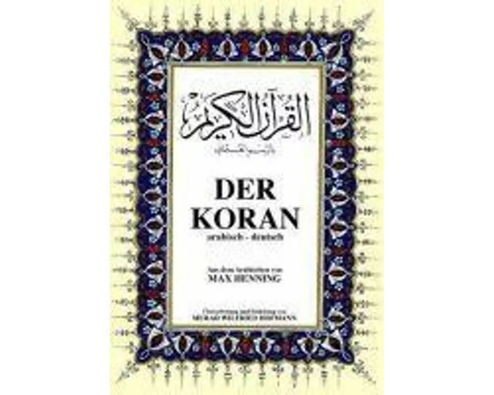 Der Koran - Arapca Kuran-i Kerim ve Almanca Meali Orta Boy, Ciltli