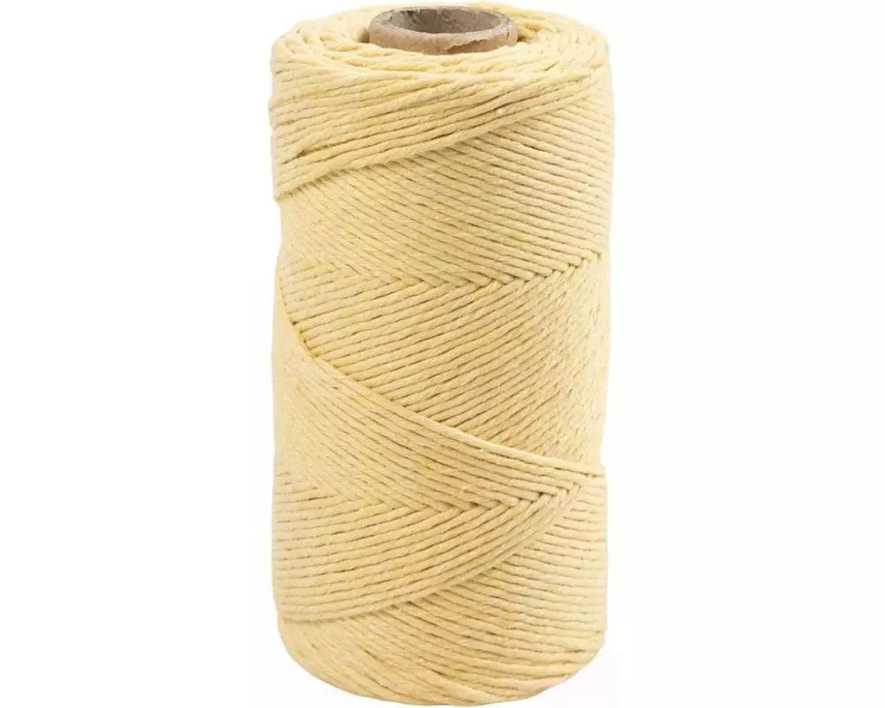 Creativ Company Baumwollgarn 198 m, 2 mm Hellgelb